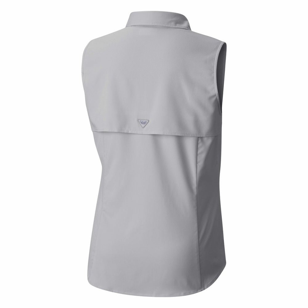Houston Texans Columbia Women's PFG Tamiami Omni-Shade Sleeveless Button-Up Shirt