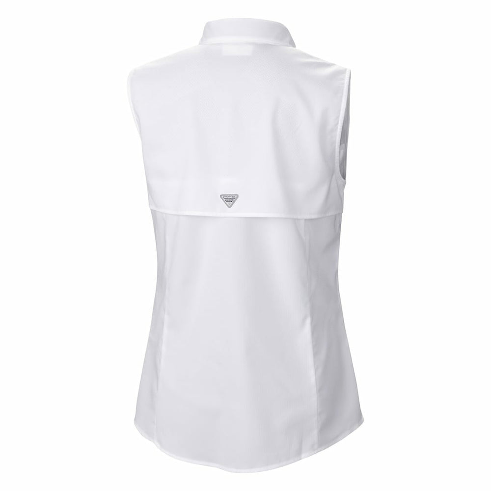 Miami Dolphins Columbia Women's PFG Tamiami Omni-Shade Sleeveless Button-Up Shirt