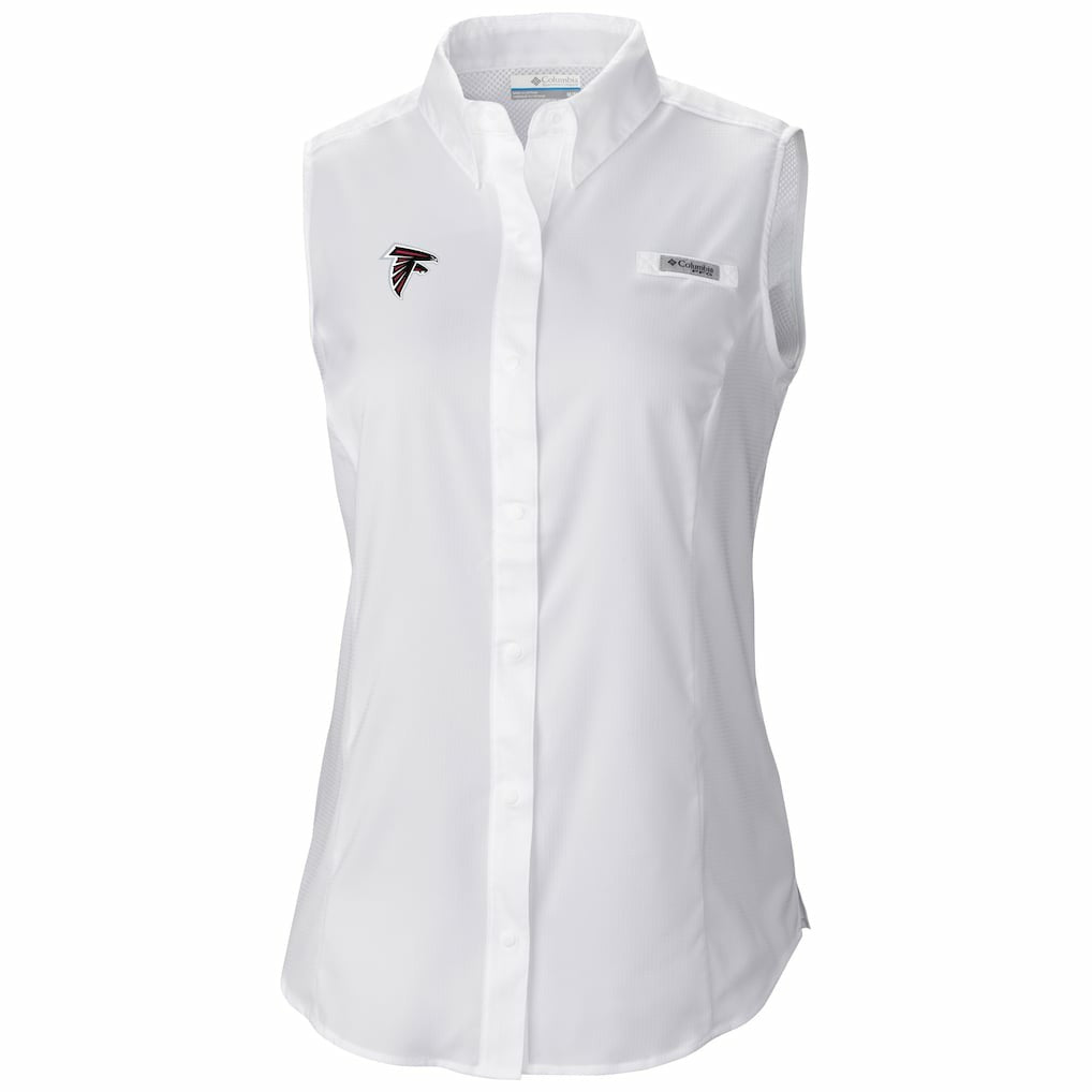 Atlanta Falcons Columbia Women's PFG Tamiami Omni-Shade Sleeveless Button-Up Shirt