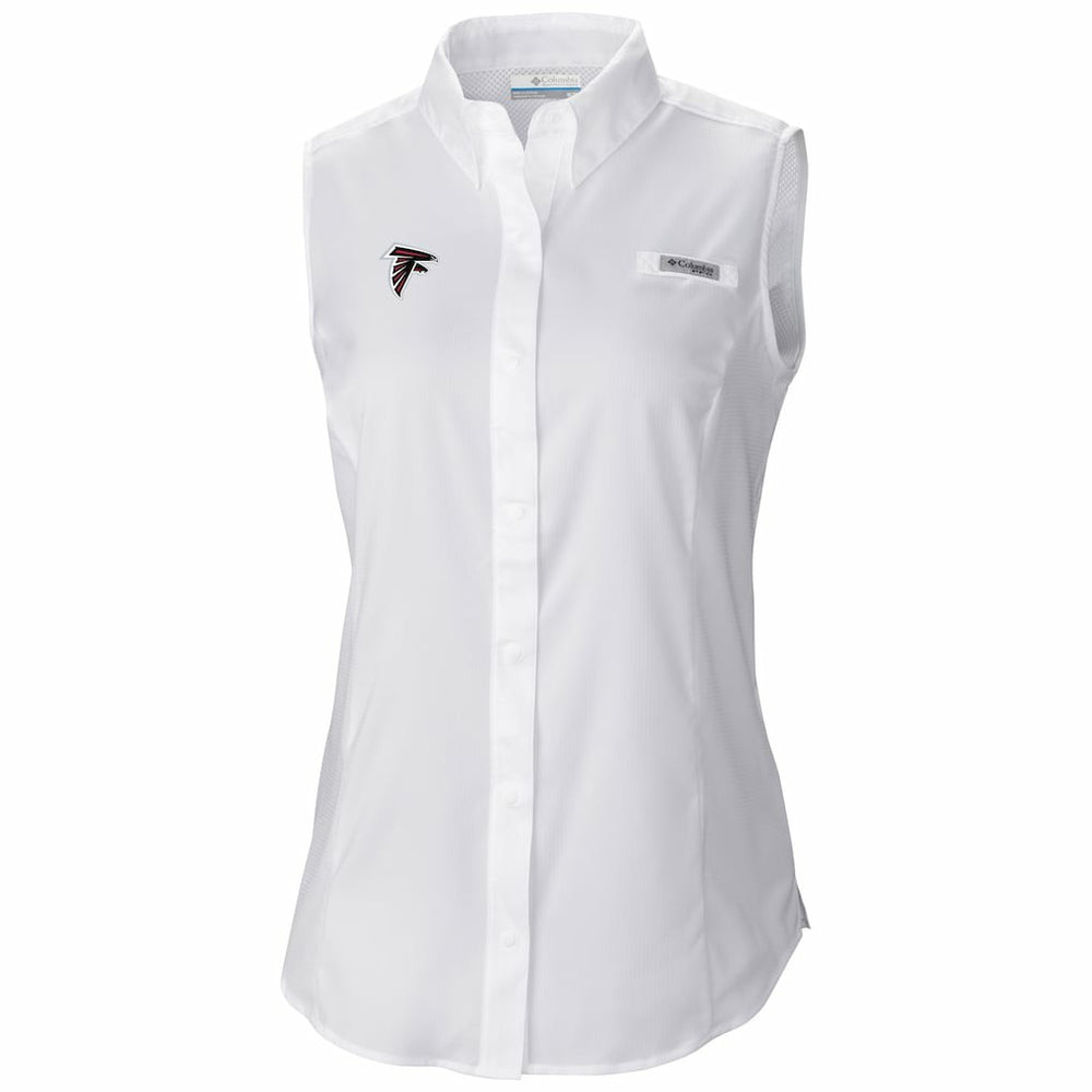Atlanta Falcons Columbia Women's PFG Tamiami Omni-Shade Sleeveless Button-Up Shirt