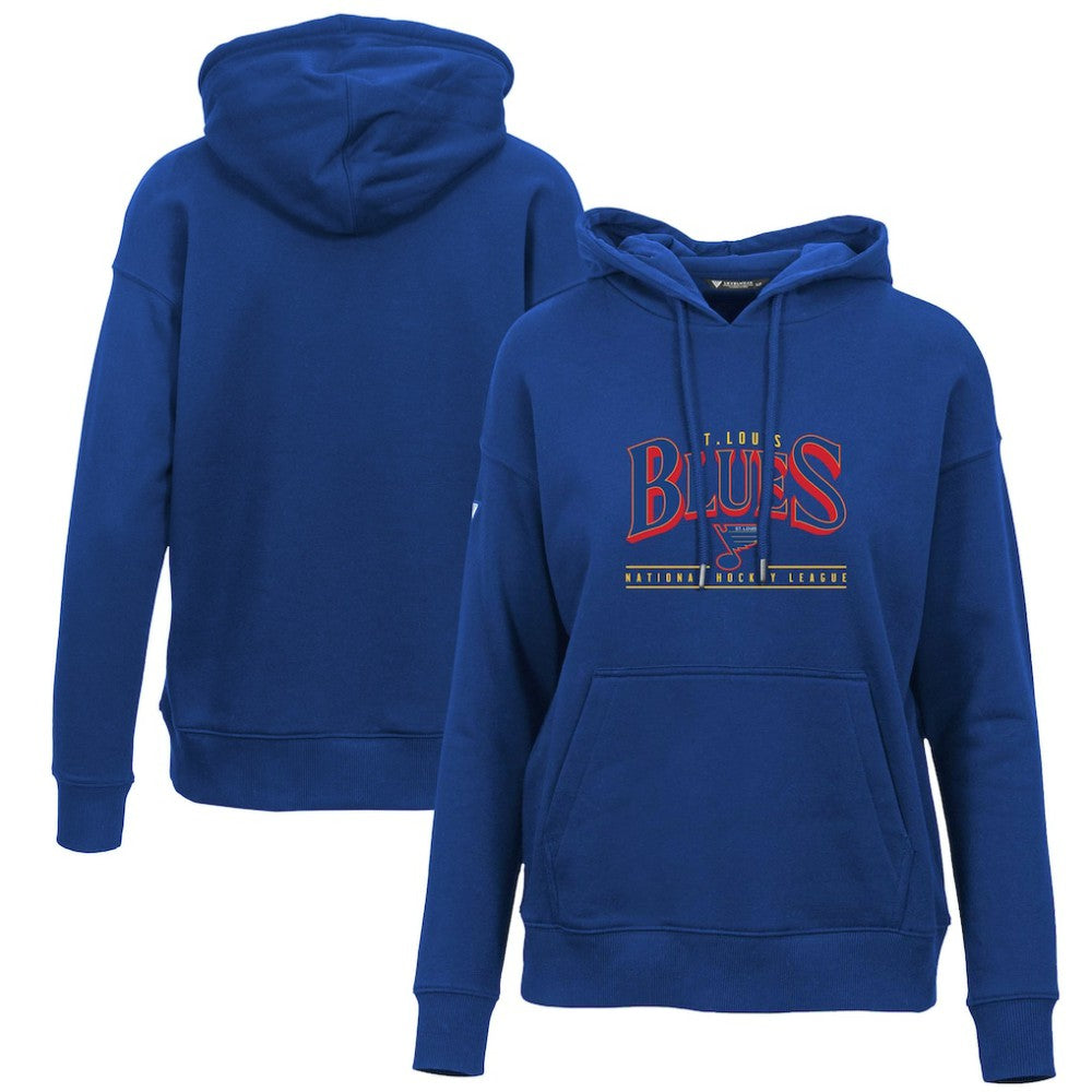St. Louis Blues Levelwear Women's Retro Adorn Spellout Pullover Hoodie Online