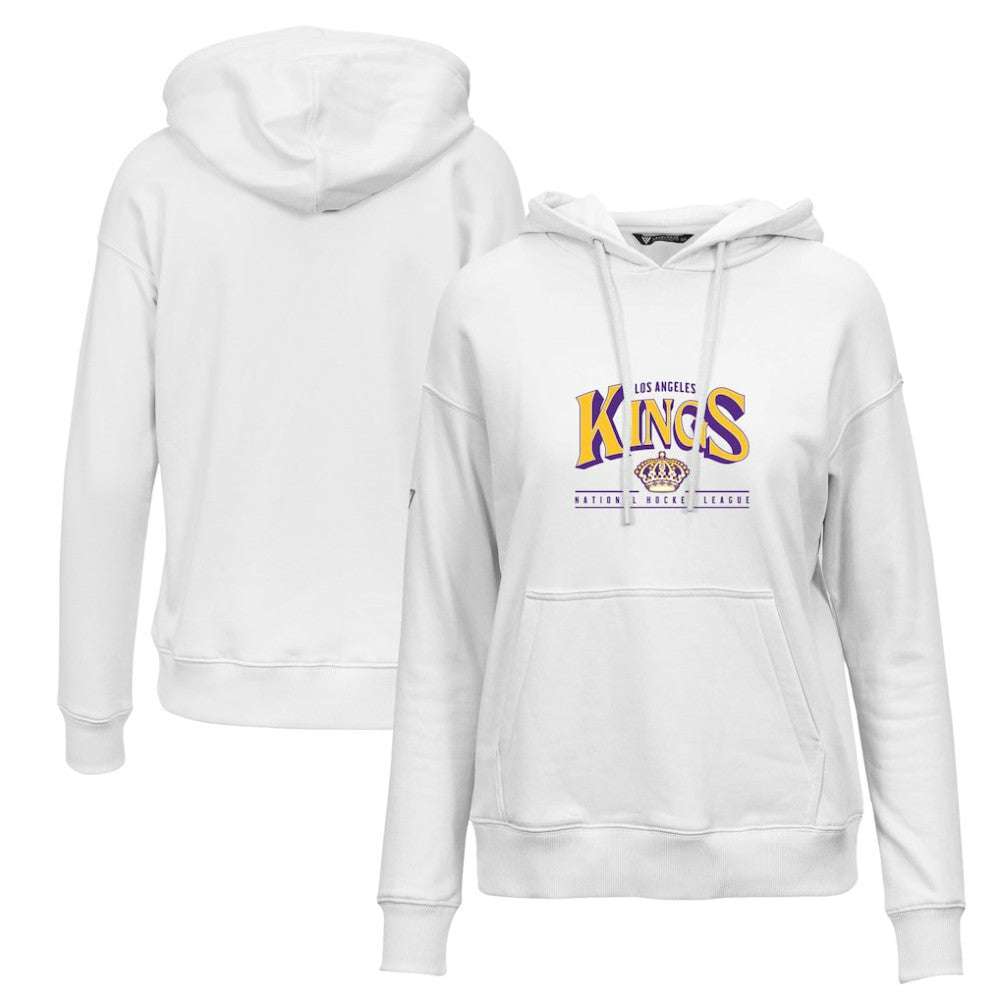 Los Angeles Kings Levelwear Women's Retro Adorn Spellout Pullover Hoodie Online