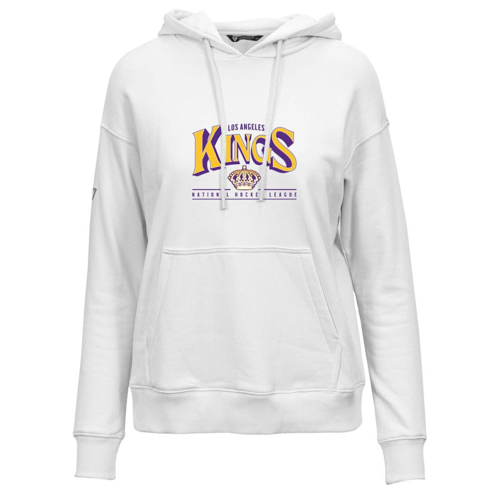 Los Angeles Kings Levelwear Women's Retro Adorn Spellout Pullover Hoodie Online