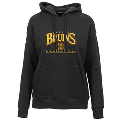 Boston Bruins Levelwear Women's Retro Adorn Spellout Pullover Hoodie For Sale