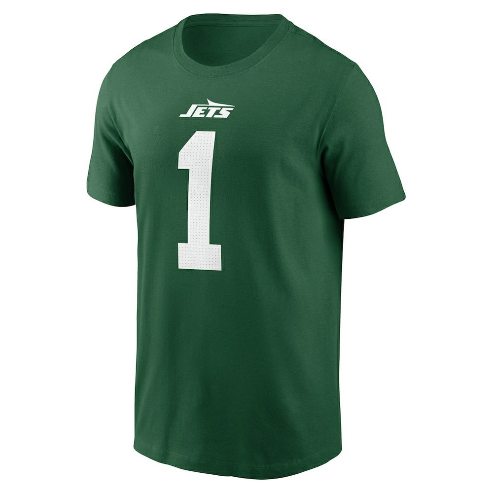 New York Jets Nike Sauce Gardner  Name & Number T-Shirt