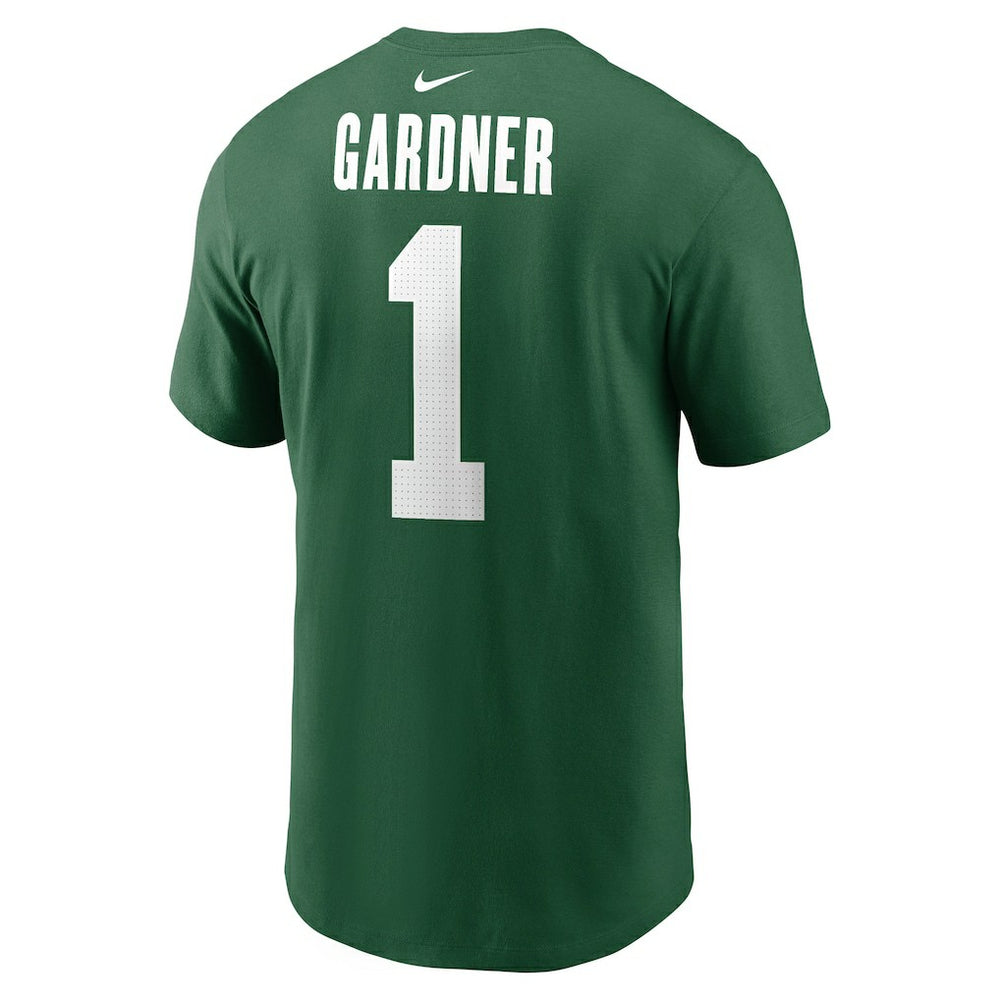 New York Jets Nike Sauce Gardner  Name & Number T-Shirt
