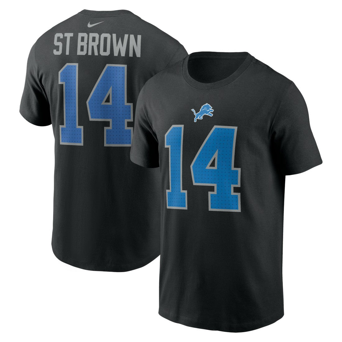 Detroit Lions Nike Amon-Ra St. Brown  Player Name & Number T-Shirt
