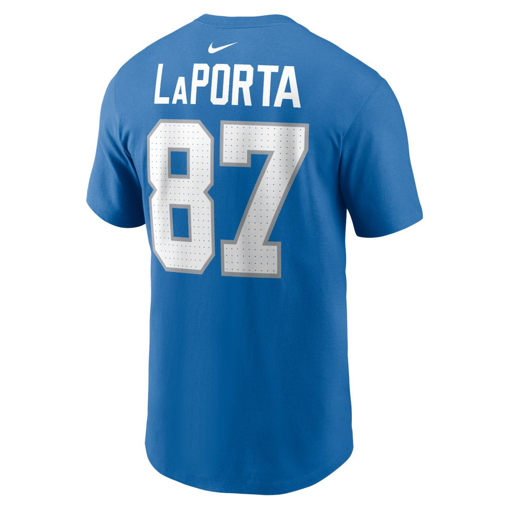 Detroit Lions Nike Sam LaPorta  Name & Number T-Shirt