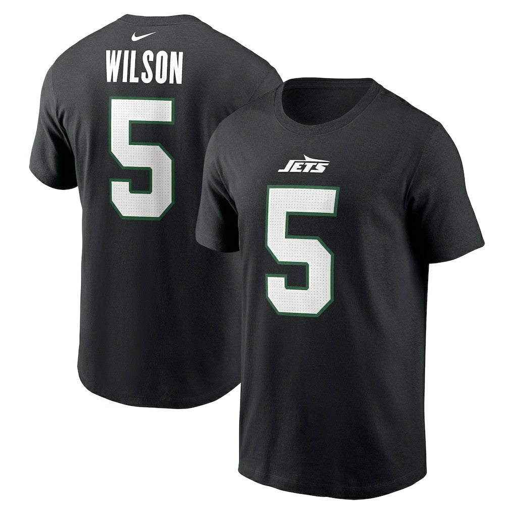 New York Jets Nike Garrett Wilson  Name & Number T-Shirt