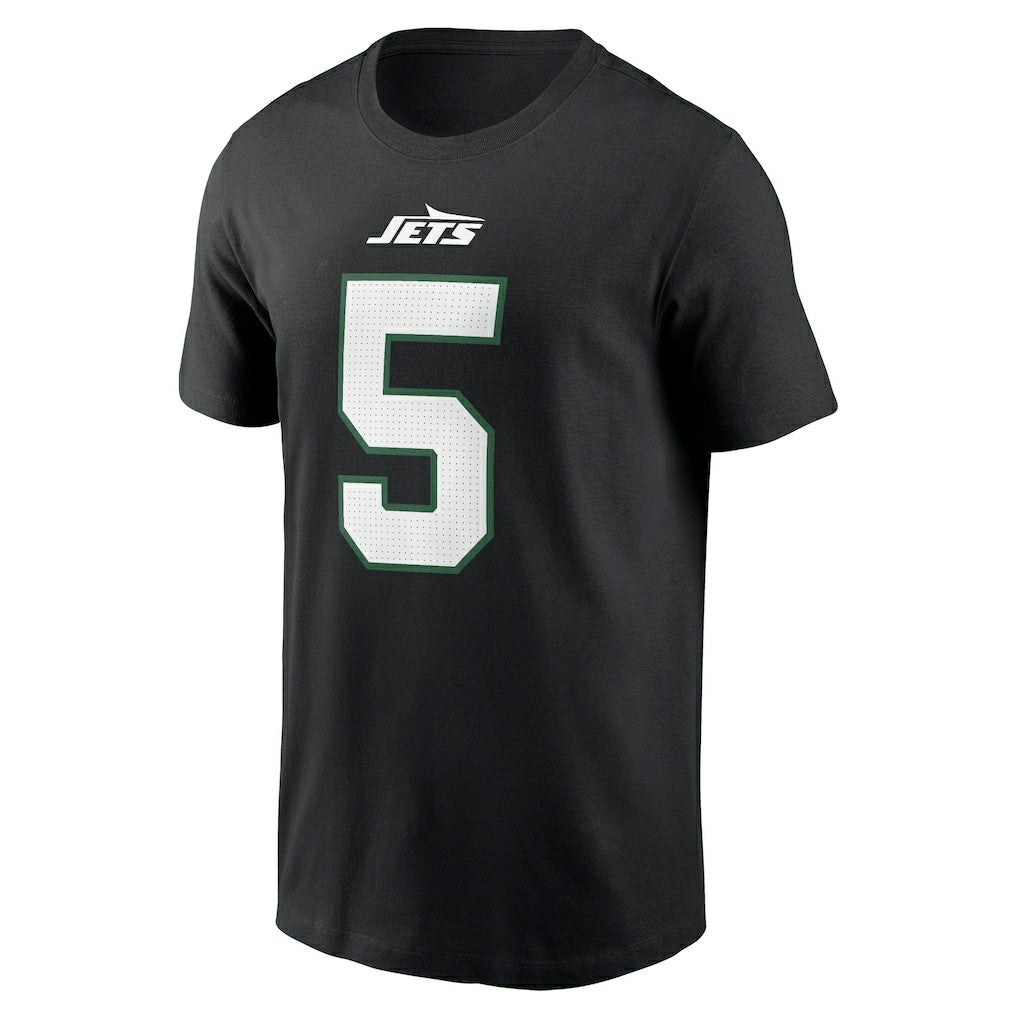 New York Jets Nike Garrett Wilson  Name & Number T-Shirt