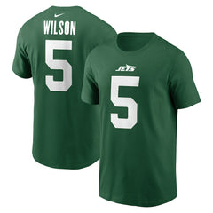 New York Jets Nike Garrett Wilson  Name & Number T-Shirt