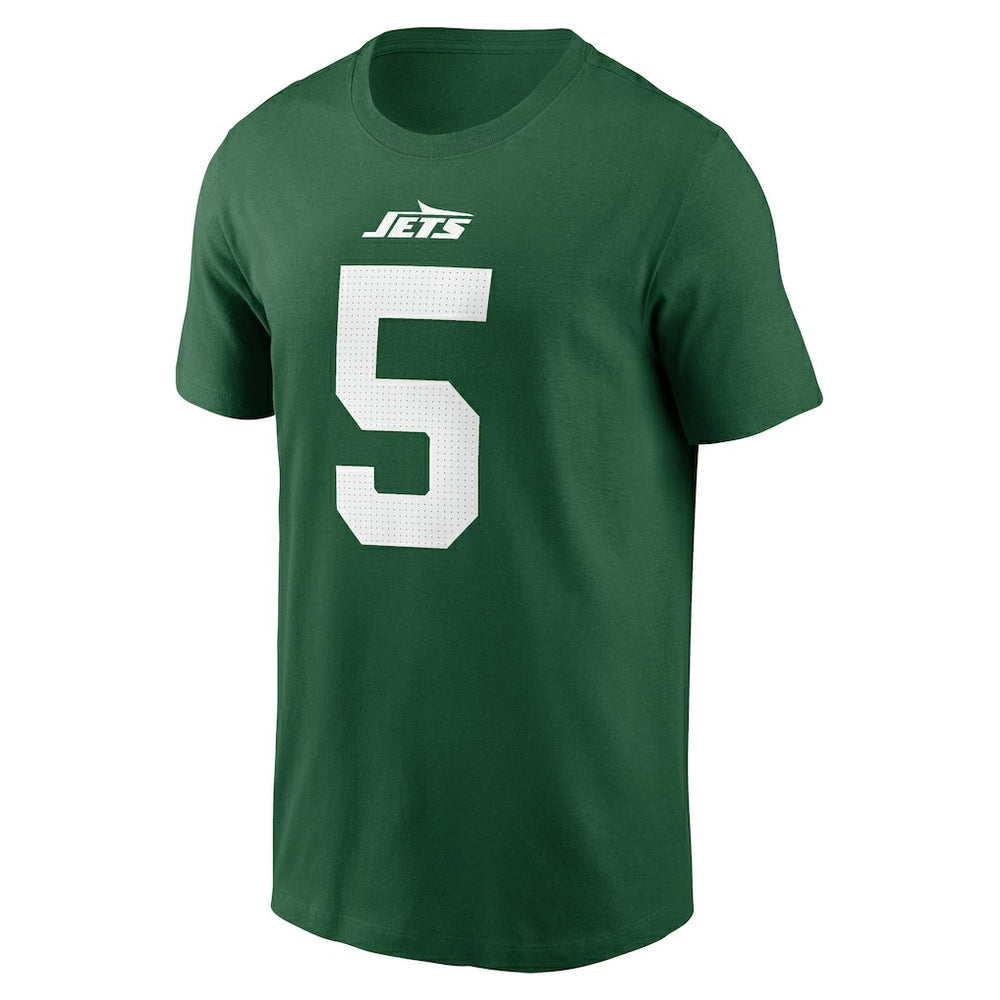 New York Jets Nike Garrett Wilson  Name & Number T-Shirt