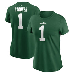 New York Jets Nike Sauce Gardner  Women's Player Name & Number T-Shirt