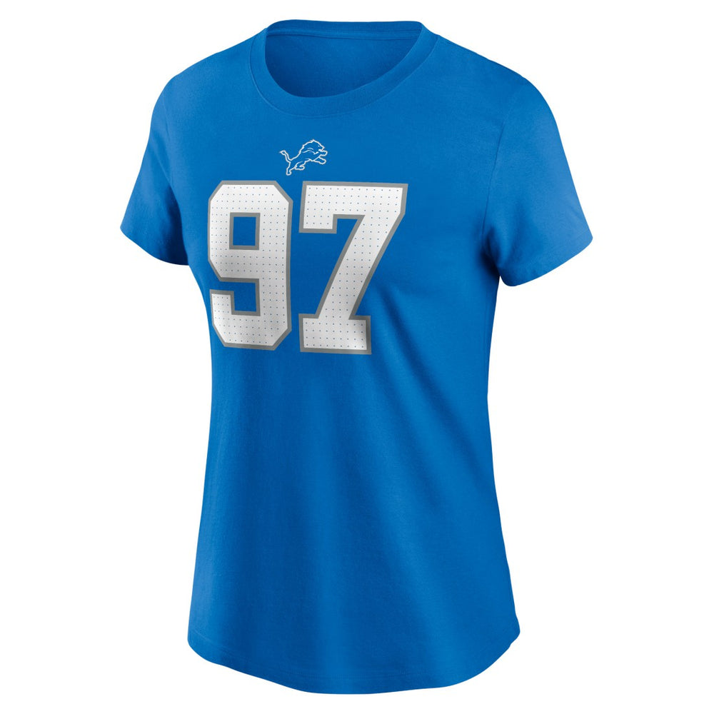 Detroit Lions Nike Aidan Hutchinson  Women's Player Name & Number T-Shirt