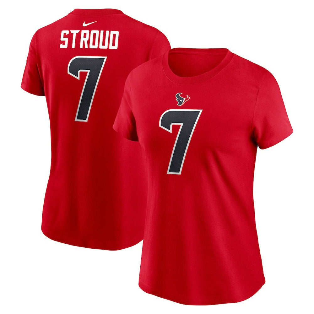 Houston Texans Nike C.J. Stroud  Women's Player Name & Number T-Shirt