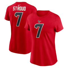 Houston Texans Nike C.J. Stroud  Women's Player Name & Number T-Shirt
