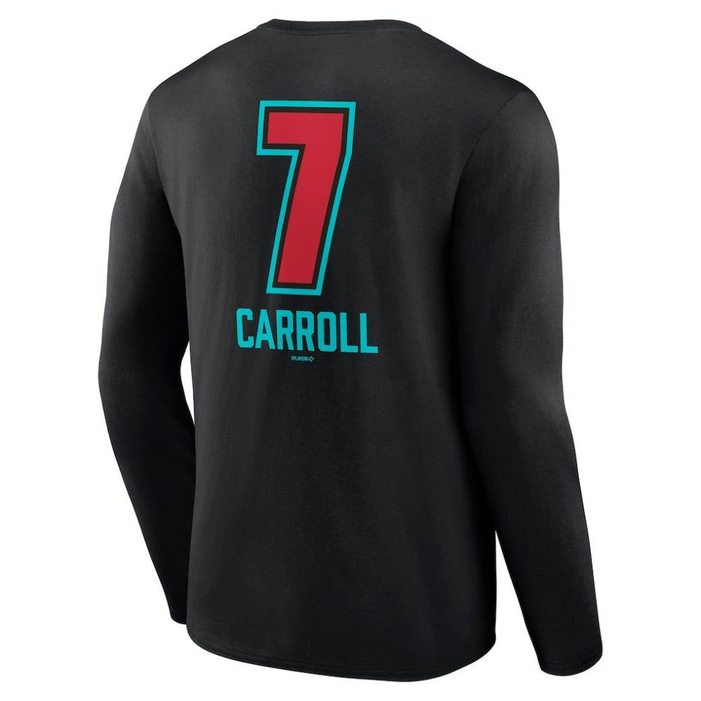 Corbin Carroll Arizona Diamondbacks Name & Number Fastball Long Sleeve T-Shirt | MLB US