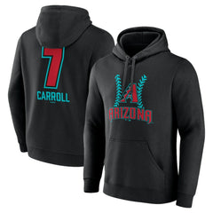 Corbin Carroll Arizona Diamondbacks Name & Number Fastball Pullover Hoodie | MLB Outlet