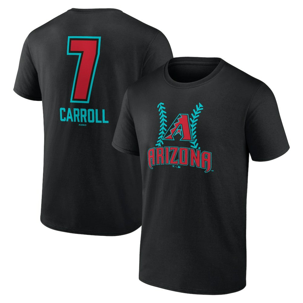 Corbin Carroll Arizona Diamondbacks Name & Number Fastball T-Shirt | MLB Shop