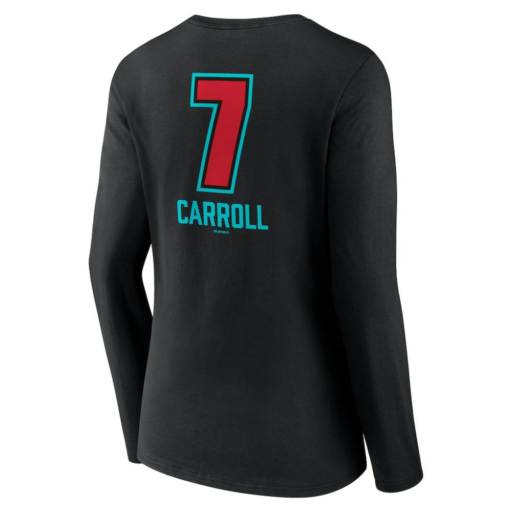 Corbin Carroll Arizona Diamondbacks Women's Name & Number Fastball V-Neck Long Sleeve T-Shirt | MLB Sale