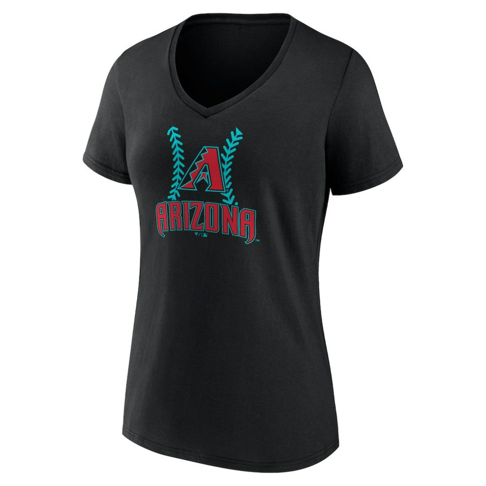 Corbin Carroll Arizona Diamondbacks Women's Name & Number Fastball V-Neck T-Shirt | MLB Outlet
