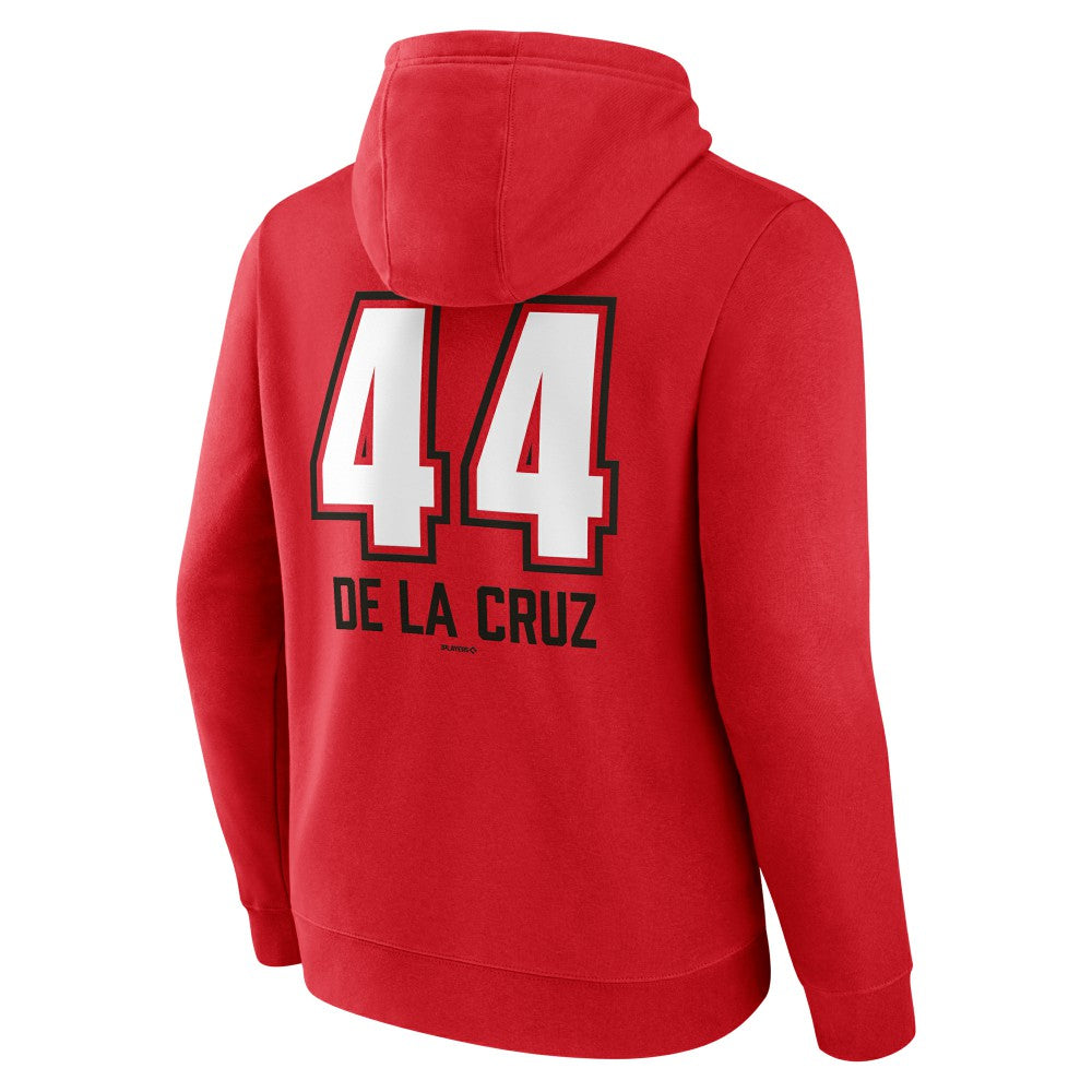 Elly De La Cruz Cincinnati Reds Name & Number Fastball Pullover Hoodie | MLB On Sale