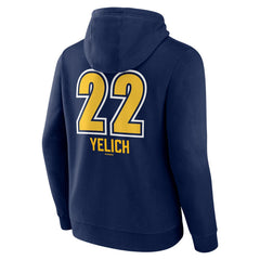 Christian Yelich Milwaukee Brewers Name & Number Fastball Pullover Hoodie | MLB Online