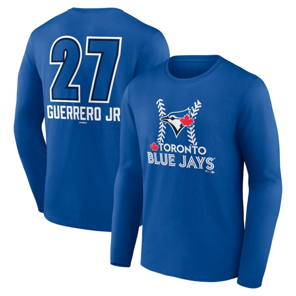 Vladimir Guerrero Jr. Toronto Blue Jays Name & Number Fastball Long Sleeve T-Shirt | MLB Near me