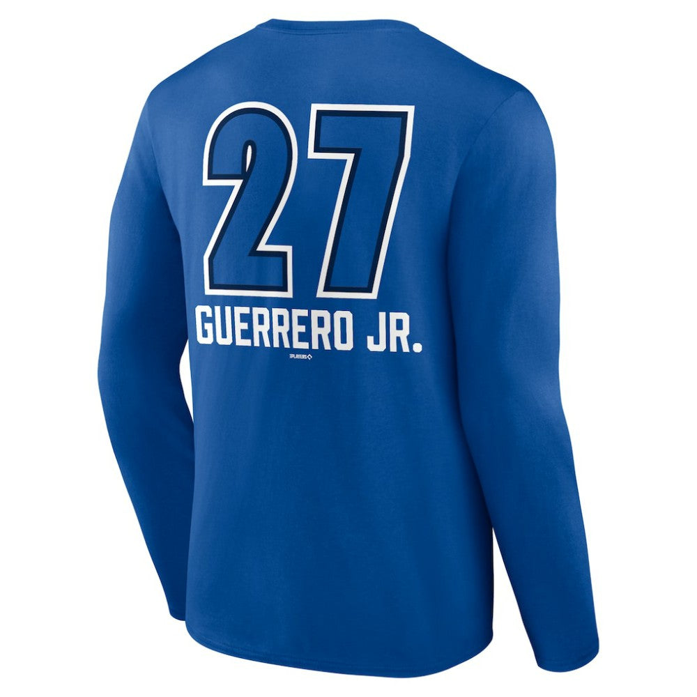 Vladimir Guerrero Jr. Toronto Blue Jays Name & Number Fastball Long Sleeve T-Shirt | MLB Near me