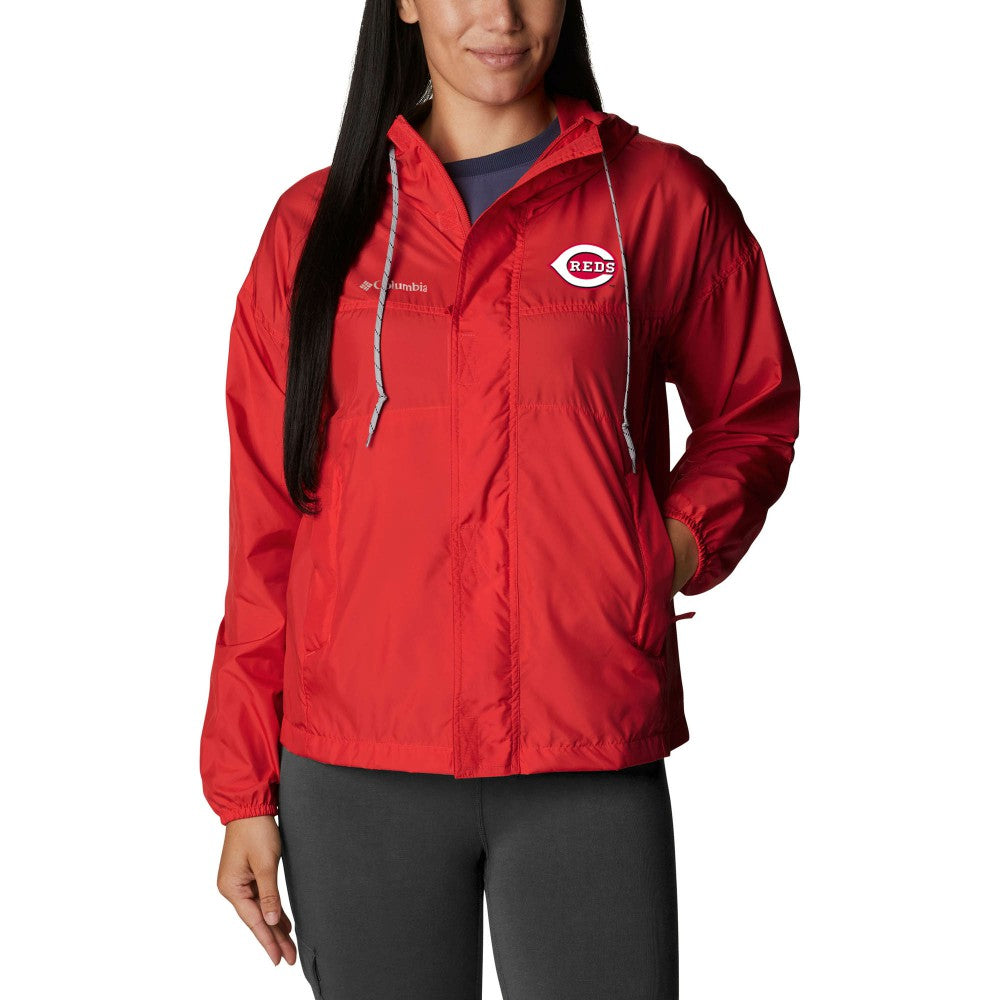 Cincinnati Reds Columbia Women's Flash Challenger Full-Zip Windbreaker Jacket | MLB Online