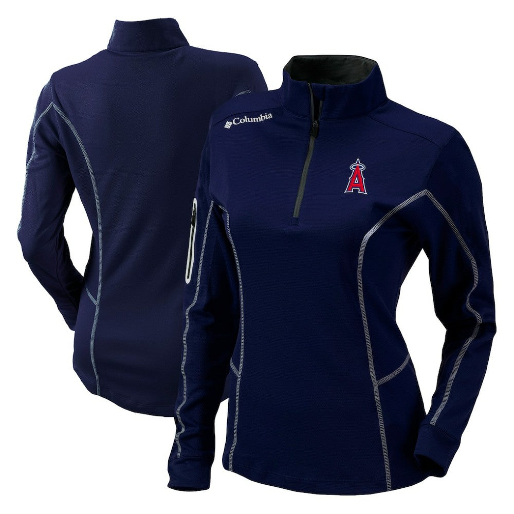 Los Angeles Angels Columbia Women's Omni-Wick Shotgun Quarter-Zip Pullover Top | MLB Online