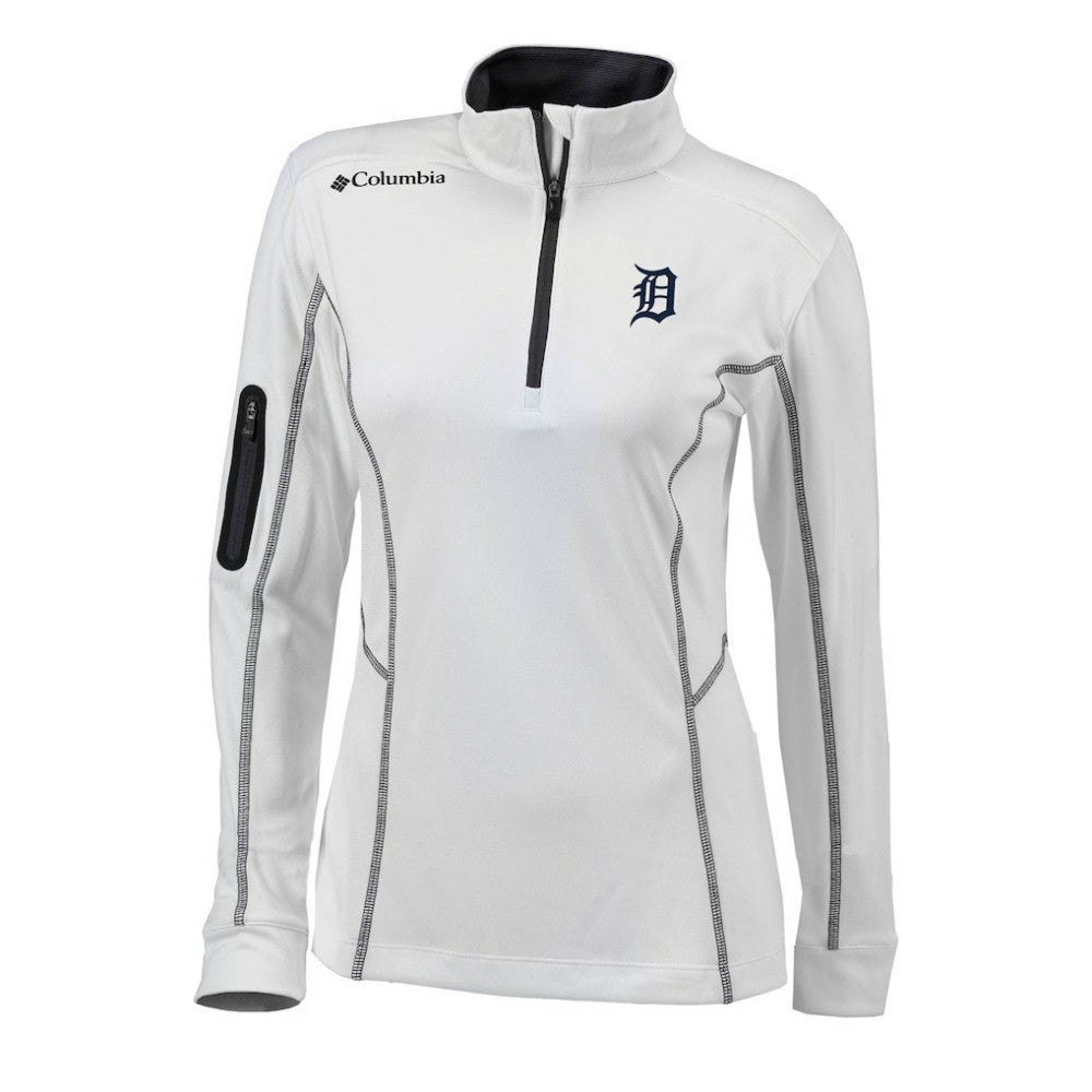 Detroit Tigers Columbia Women's Omni-Wick Shotgun Quarter-Zip Pullover Top | MLB US