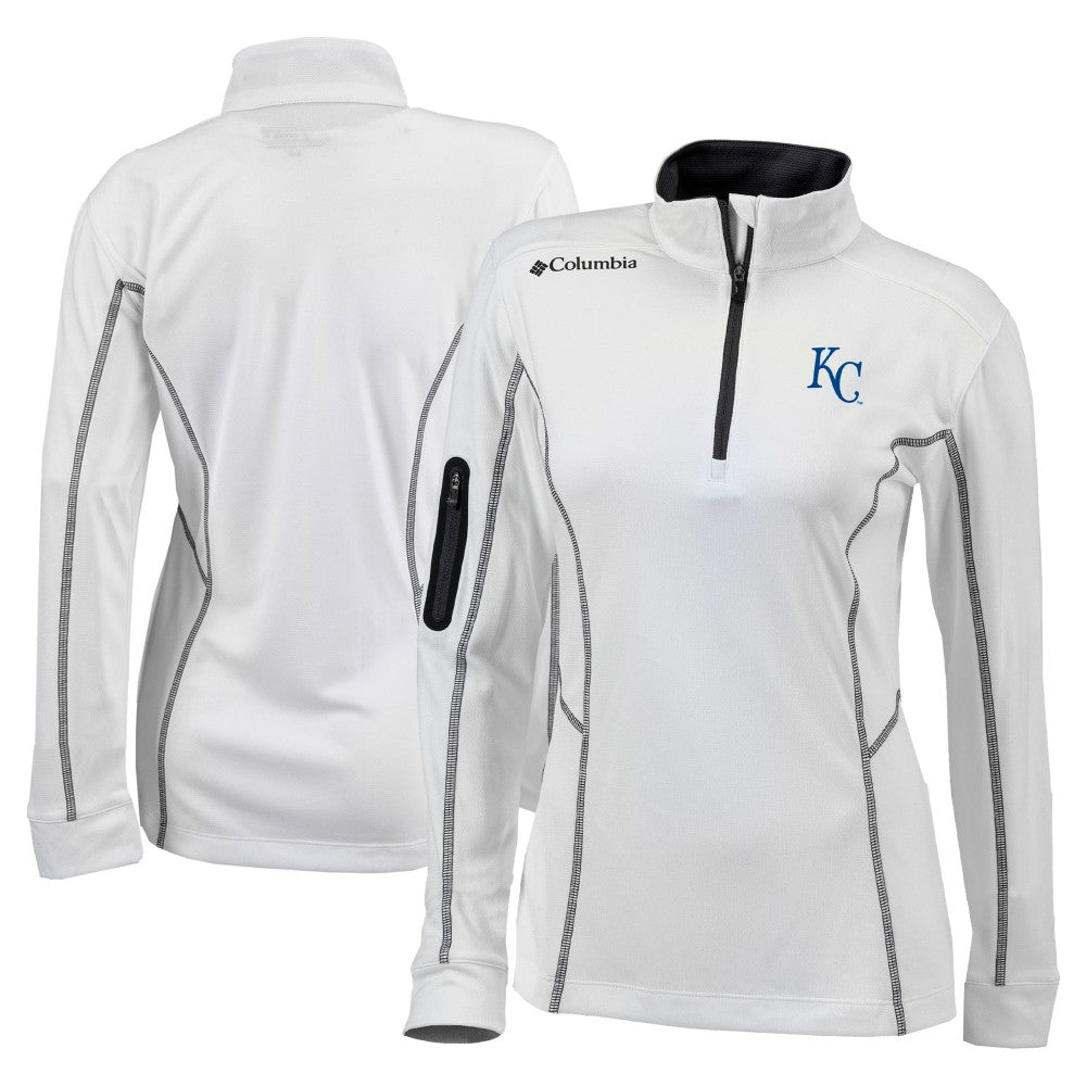 Kansas City Royals Columbia Women's Omni-Wick Shotgun Quarter-Zip Pullover Top | MLB Shop