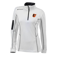 Baltimore Orioles Columbia Women's Omni-Wick Shotgun Quarter-Zip Pullover Top | MLB New