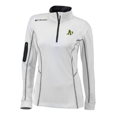 Athletics Columbia Women's Omni-Wick Shotgun Quarter-Zip Pullover Top | MLB On Sale