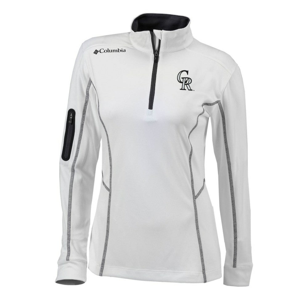 Colorado Rockies Columbia Women's Omni-Wick Shotgun Quarter-Zip Pullover Top | MLB US