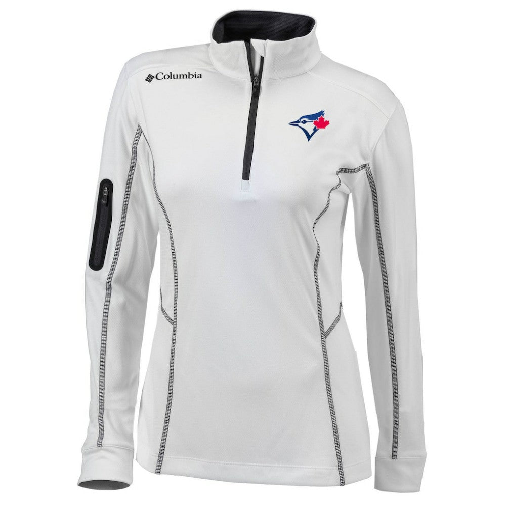 Toronto Blue Jays Columbia Women's Omni-Wick Shotgun Quarter-Zip Pullover Top | MLB For sale
