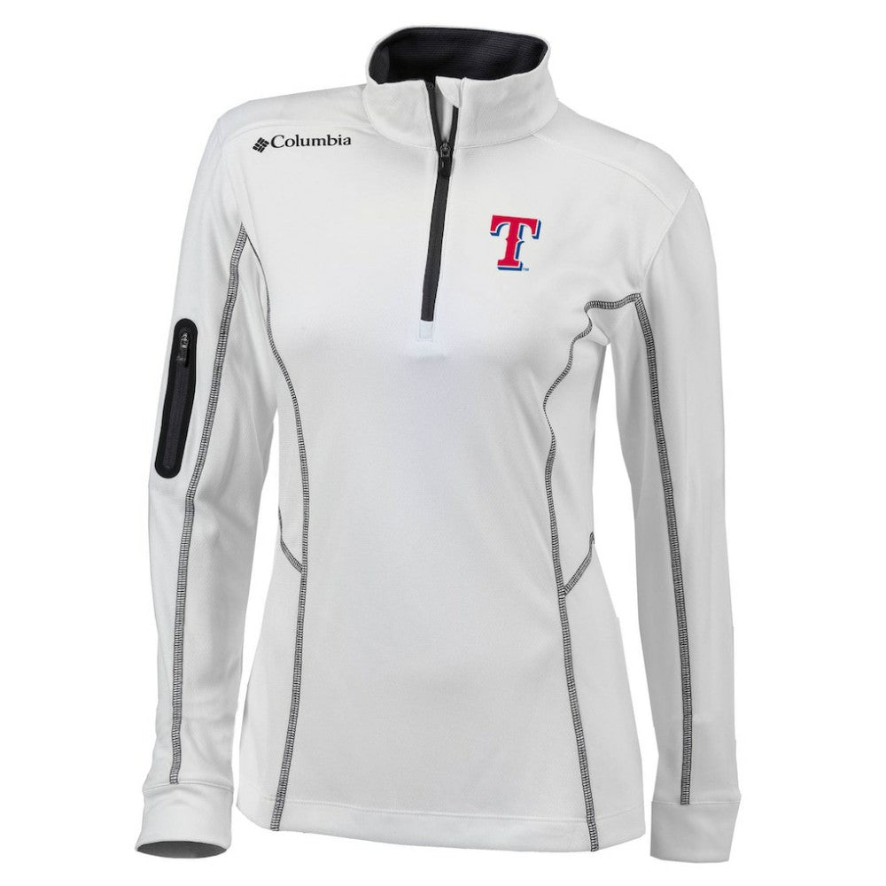 Texas Rangers Columbia Women's Omni-Wick Shotgun Quarter-Zip Pullover Top | MLB Shop