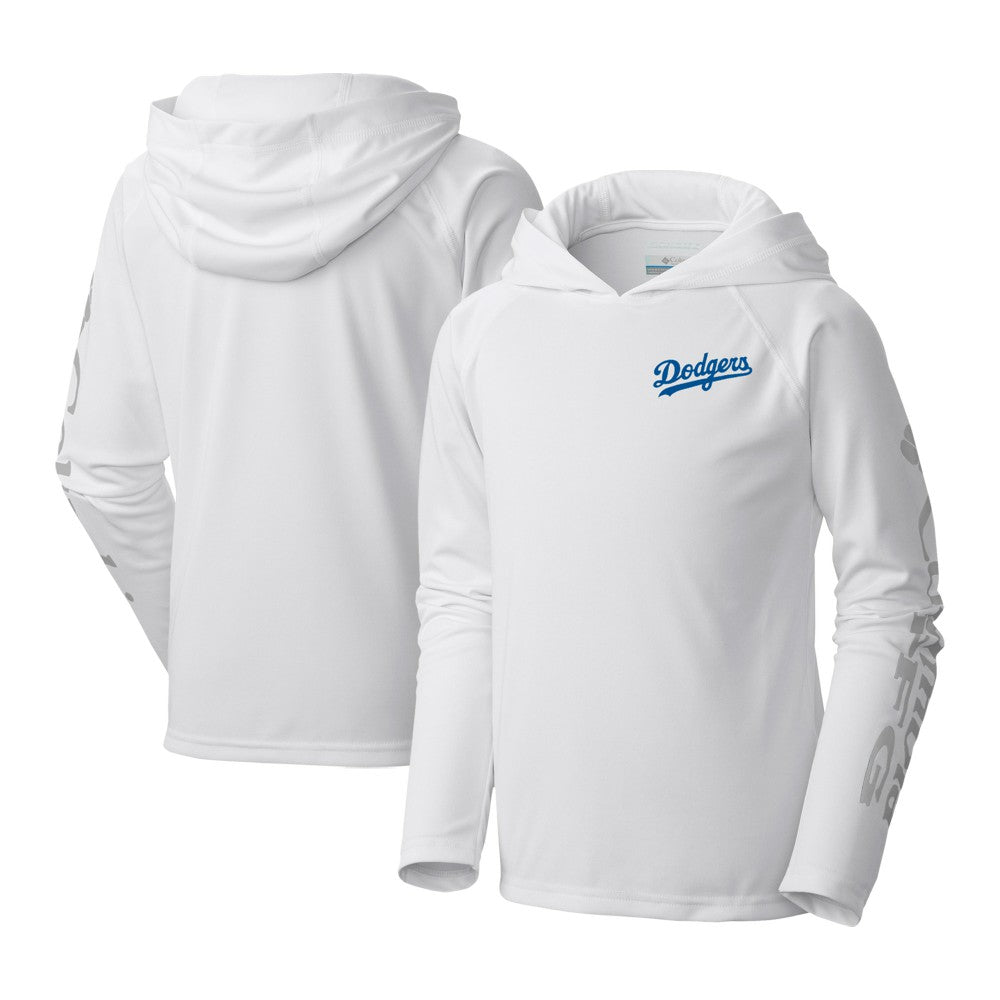 Los Angeles Dodgers Columbia Youth Terminal Tackle Long Sleeve Hoodie T-Shirt | MLB On Sale