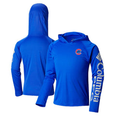Chicago Cubs Columbia Youth Terminal Tackle Long Sleeve Hoodie T-Shirt | MLB US