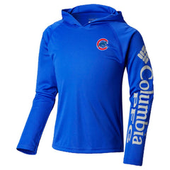 Chicago Cubs Columbia Youth Terminal Tackle Long Sleeve Hoodie T-Shirt | MLB US
