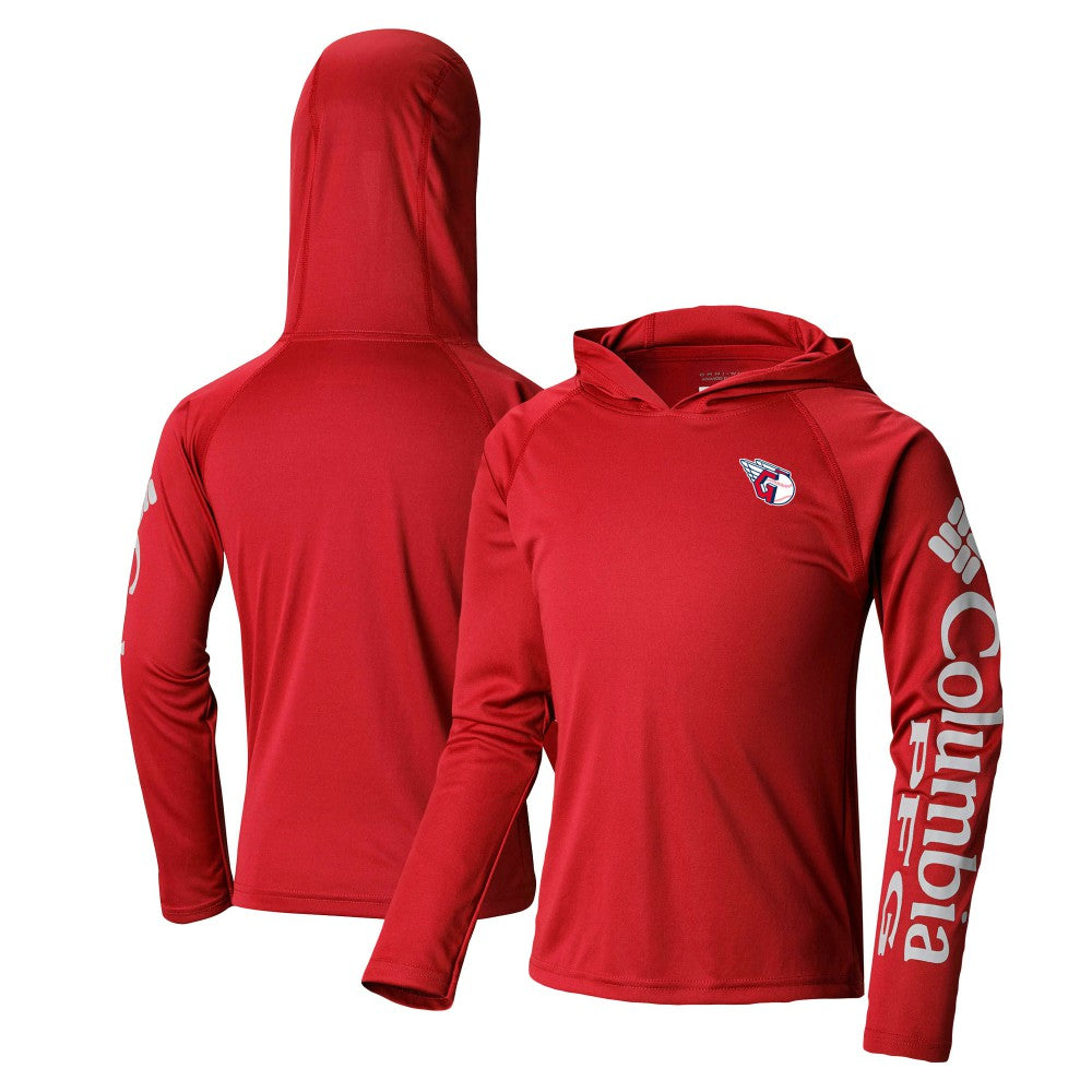Cleveland Guardians Columbia Youth Terminal Tackle Long Sleeve Hoodie T-Shirt | MLB New