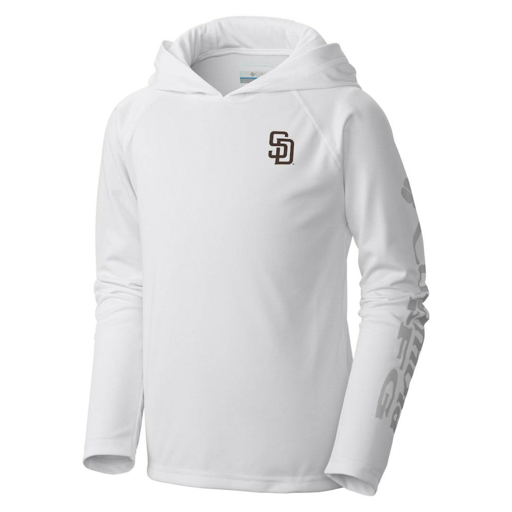 San Diego Padres Columbia Youth Terminal Tackle Long Sleeve Hoodie T-Shirt | MLB Discount