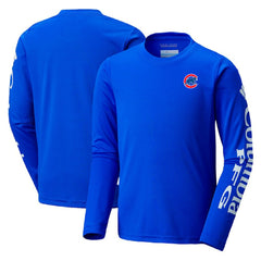 Chicago Cubs Columbia Youth Terminal Tackle Long Sleeve T-Shirt | MLB For sale