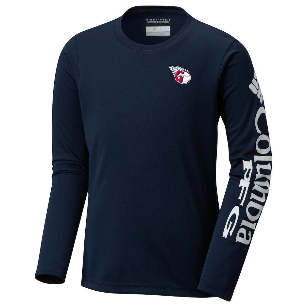 Cleveland Guardians Columbia Youth Terminal Tackle Long Sleeve T-Shirt | MLB Sale