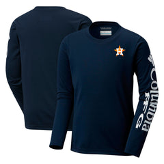 Houston Astros Columbia Youth Terminal Tackle Long Sleeve T-Shirt | MLB Discount
