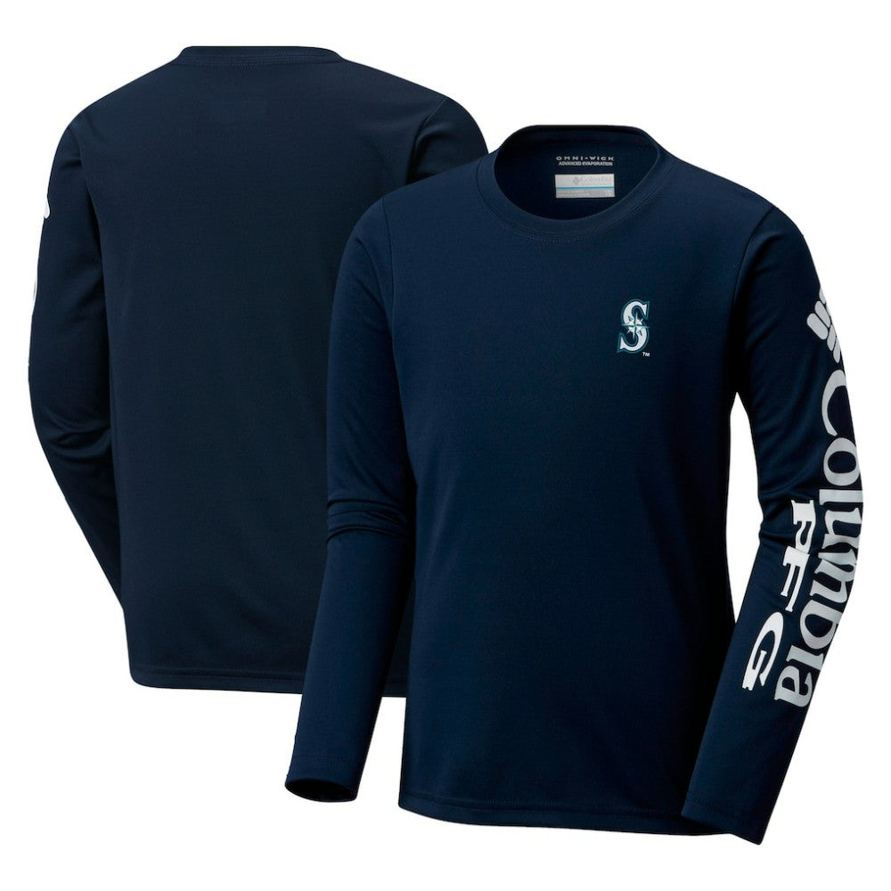 Seattle Mariners Columbia Youth Terminal Tackle Long Sleeve T-Shirt | MLB Sale