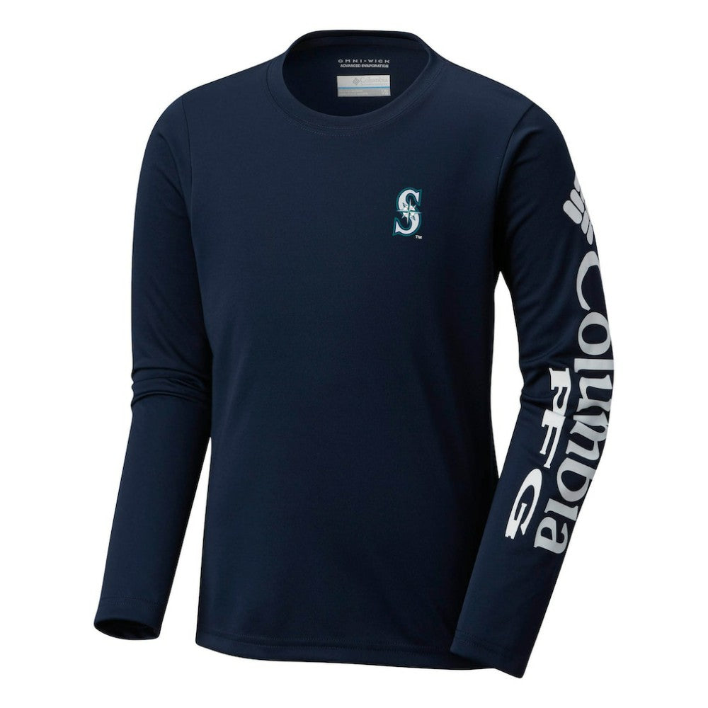 Seattle Mariners Columbia Youth Terminal Tackle Long Sleeve T-Shirt | MLB Sale