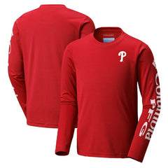 Philadelphia Phillies Columbia Youth Terminal Tackle Long Sleeve T-Shirt | MLB Outlet