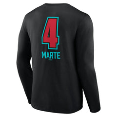 Ketel Marte Arizona Diamondbacks Name & Number Fastball Long Sleeve T-Shirt | MLB Shop